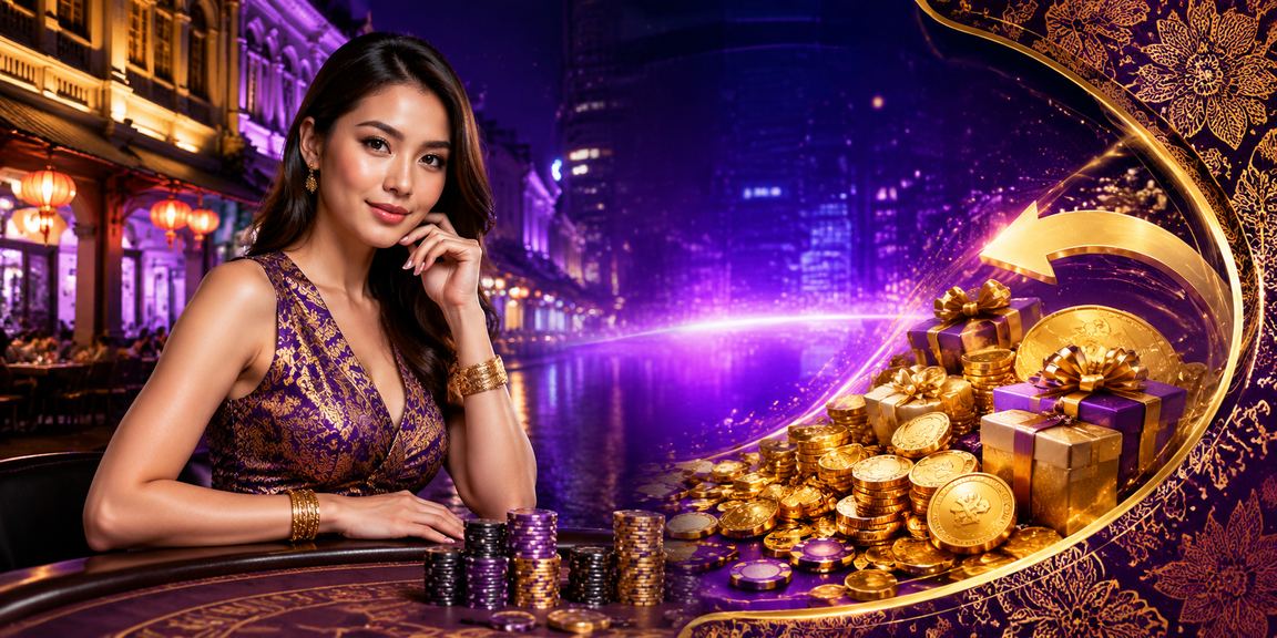 Pengguna menerima rebat bonus slot s400 di Ipoh dengan latar batik Malaysia